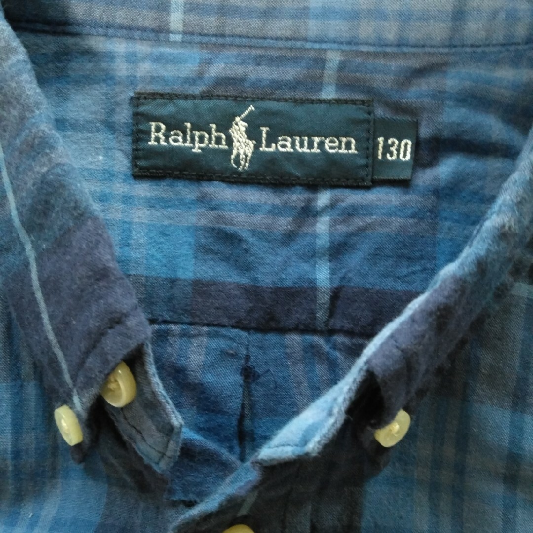 Ralph Lauren(ラルフローレン)のRALPH LAUREN　ラルフローレン　チェックシャツ　130 キッズ/ベビー/マタニティのキッズ服男の子用(90cm~)(ブラウス)の商品写真