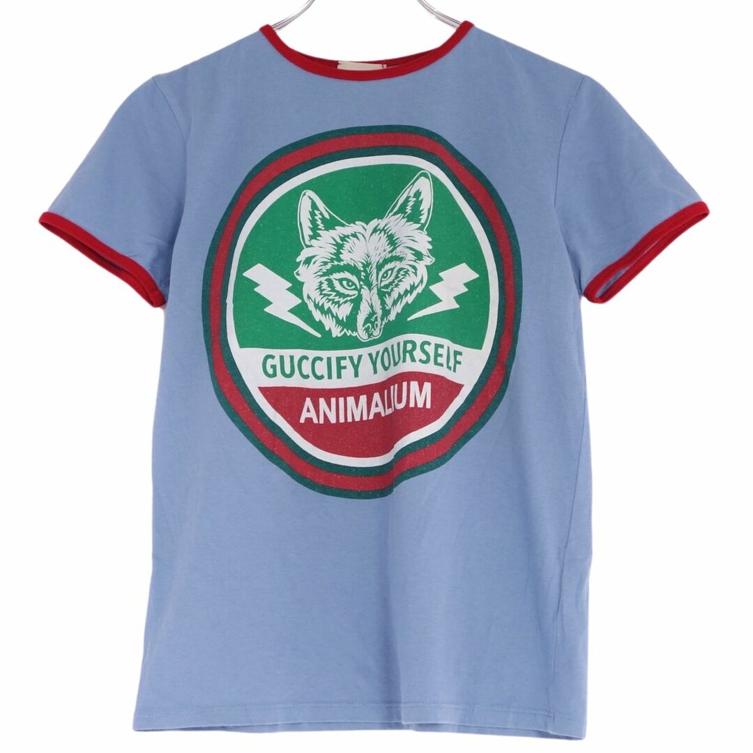 Gucci(グッチ)の美品 グッチ GUCCI Tシャツ カットソー 半袖 ショートスリーブ プリント トップス キッズ 12(152cm) マルチカラー メンズのトップス(シャツ)の商品写真