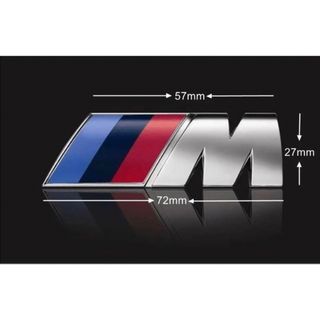 ビーエムダブリュー(BMW)のBMW M エンブレム 72mm×27mm 1個 グッズ リア用(車種別パーツ)