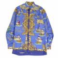 HERMES - エルメス HERMES シャツ ロングスリーブ 総柄 シルク