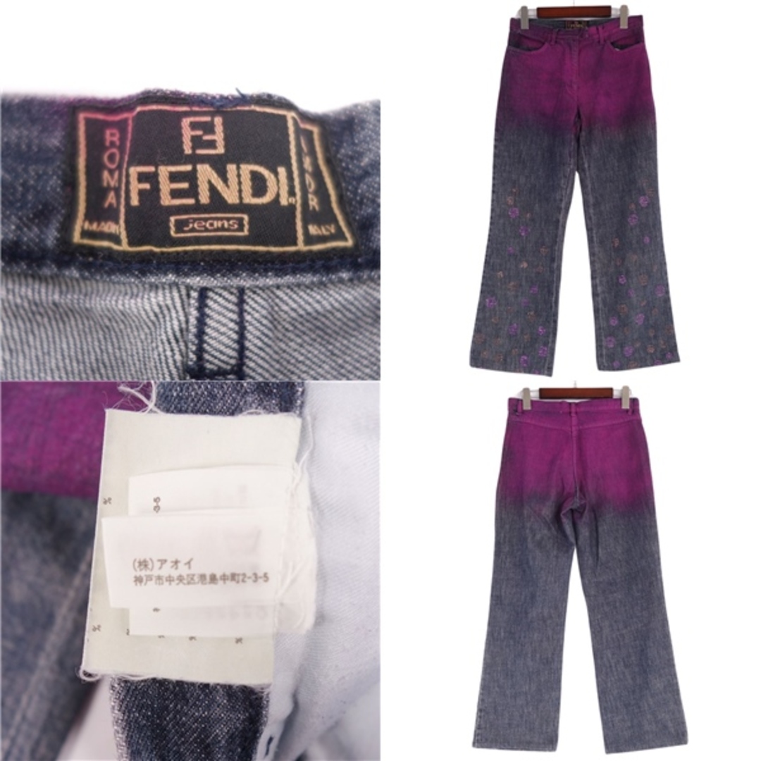 FENDI - 美品 Vintage フェンディ FENDI パンツ デニムパンツ FENDI - 美品 Vintage フェンディ FENDI パンツ デニムパンツ