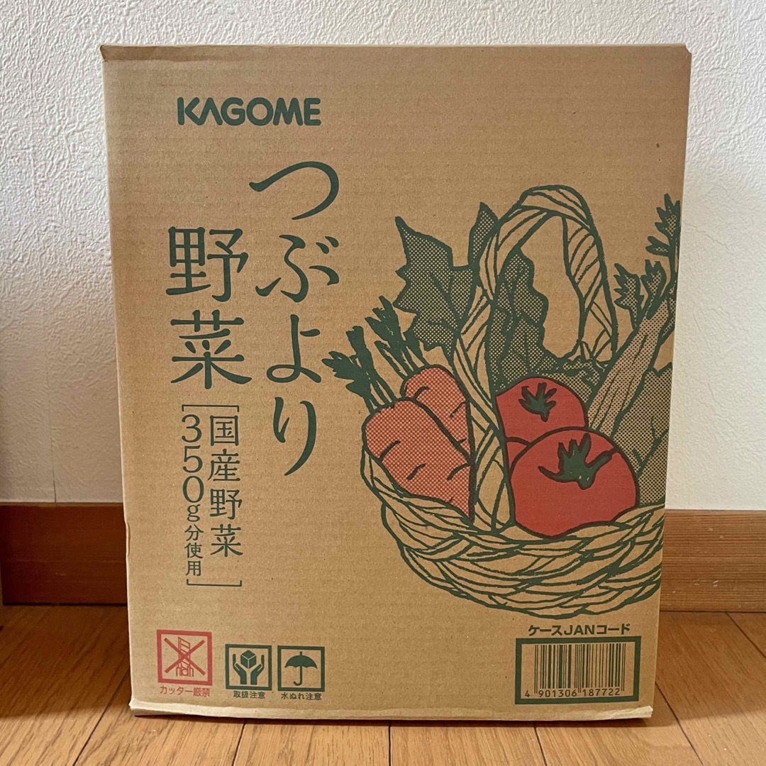 KAGOME(カゴメ)のKAGOME カゴメ　つぶより野菜　国産野菜350g分使用　195g/30 食品/飲料/酒の飲料(ソフトドリンク)の商品写真