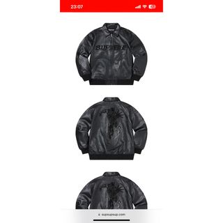 シュプリーム(Supreme)のsupreme Silver Surfer Leather Varsity (レザージャケット)