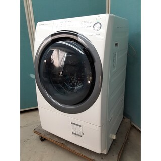 シャープ(SHARP)のマンションサイズ　シャープドラム式洗濯乾燥機7kg/3.5kg ES-S7C(洗濯機)