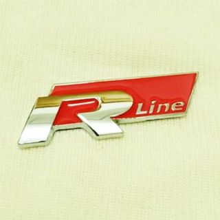 フォルクスワーゲン(Volkswagen)のVolksWagenフォルクスワーゲンR Lineエンブレム Aタイプ １個(車外アクセサリ)