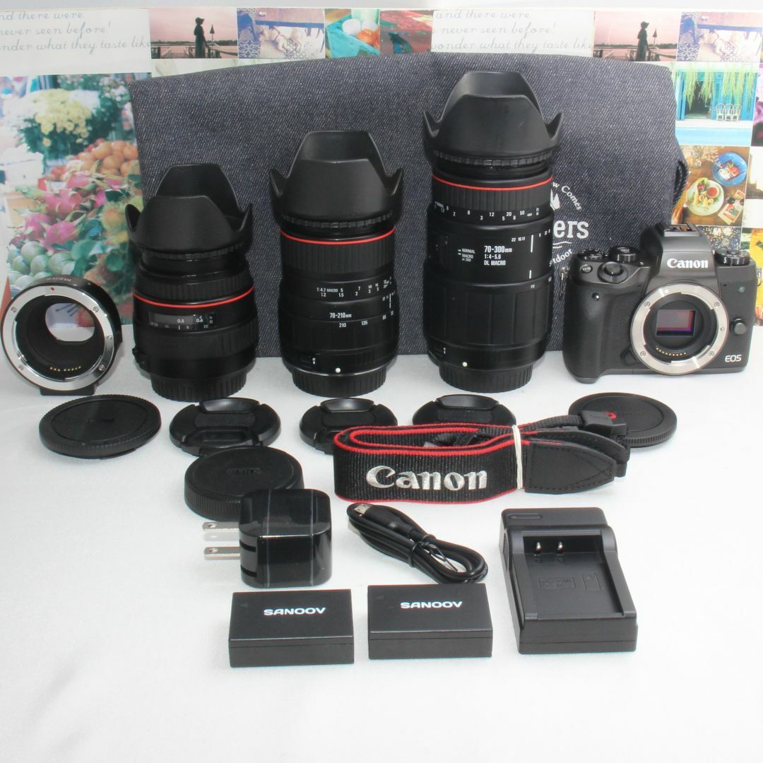 お得セット ❤️予備バッテリー付き❤️Canon EOS M5 超望遠トリプル ...