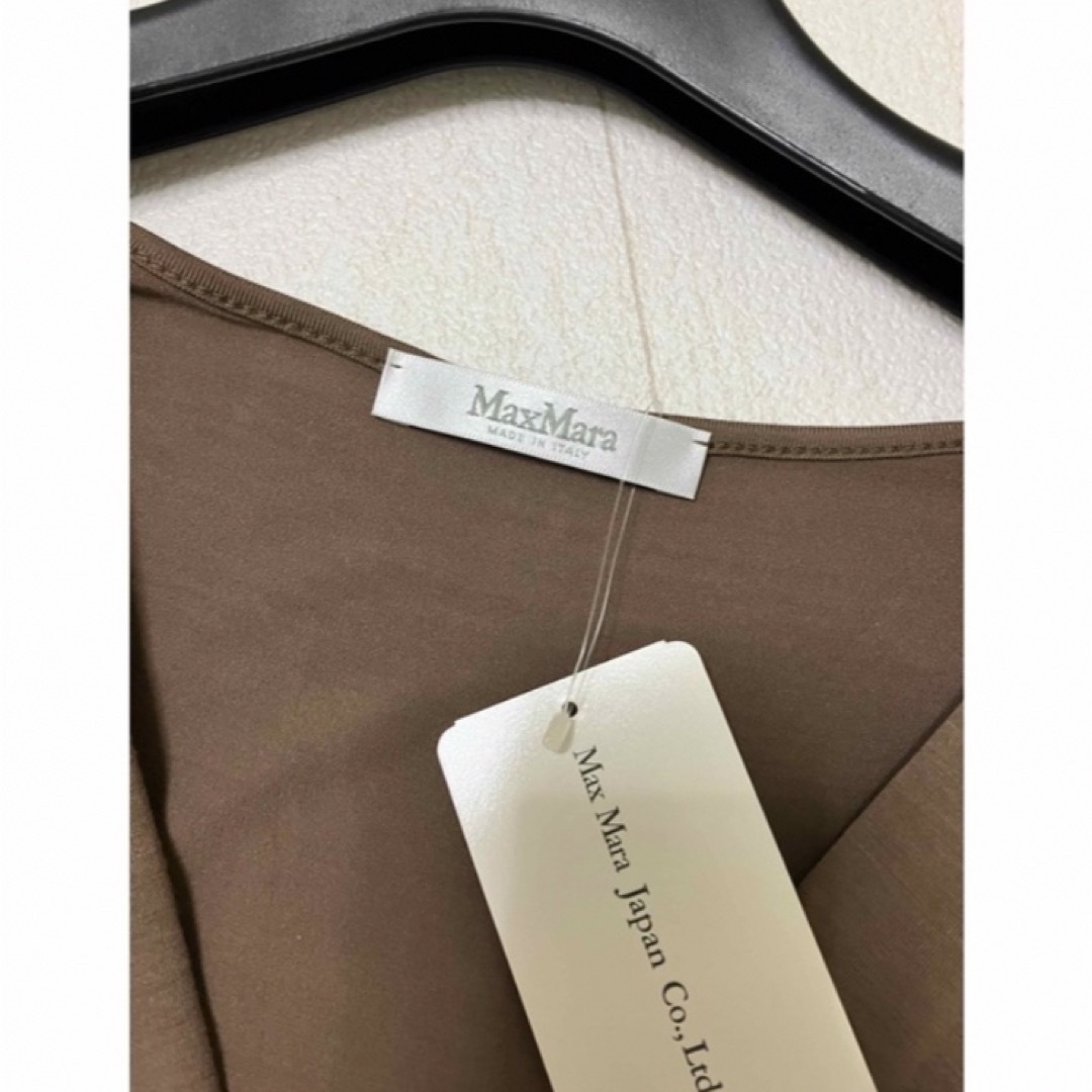 Max Mara(マックスマーラ)の新品　マックスマーラ　ワンピース　白タグ　ドッキング　シルク レディースのワンピース(ひざ丈ワンピース)の商品写真