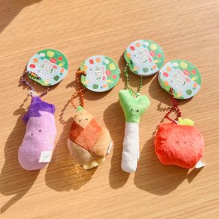 つぶらな瞳の八百屋ぷちマスコット　5点セット(キャラクターグッズ)