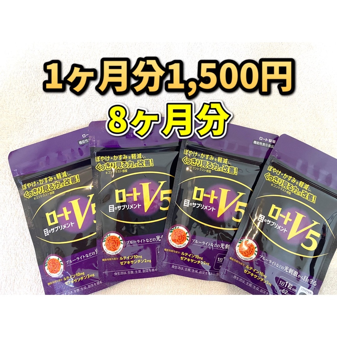 【計8ヵ月分】ロートV5  2か月分62粒入り×4個セット