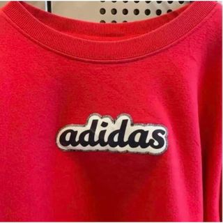 アディダス　90s ビッグロゴ　スウェットトレーナー　adidas　一点物