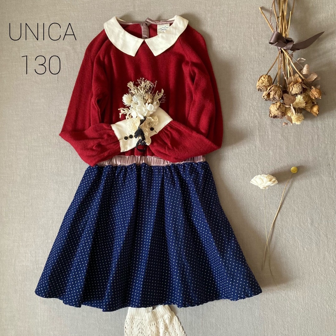 UNICA - UNICAユニカ ｜切り替え ディテール ドッキング ワンピース130 ...