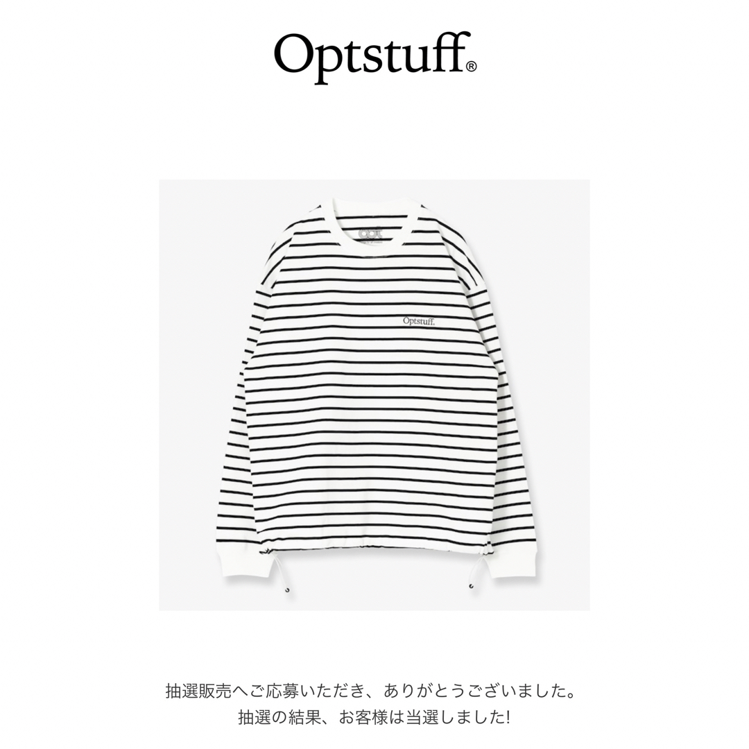 1LDK SELECT - DREWSTRING BORDER LONG SLEEVE T-SHIRTの通販 by