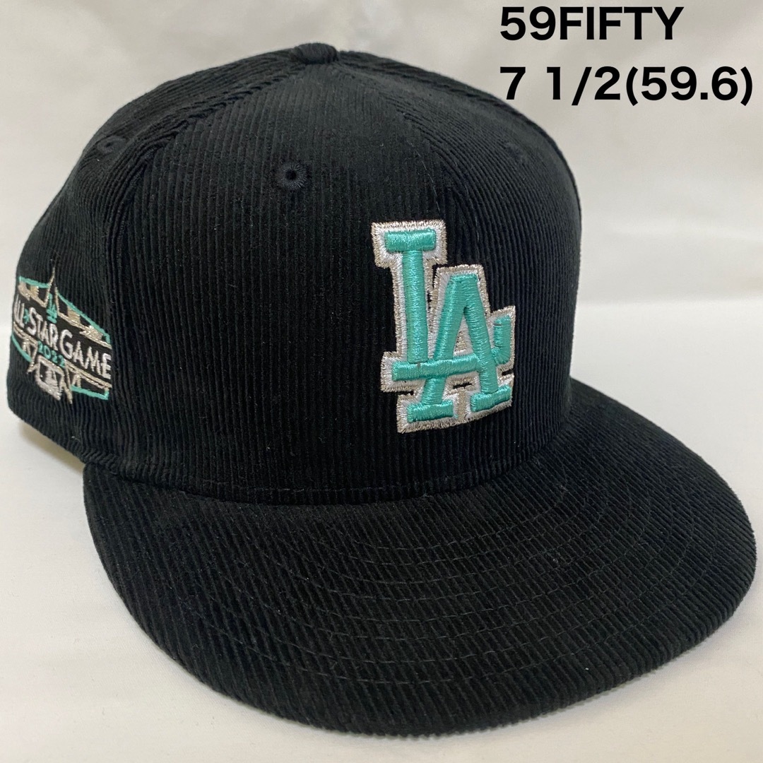 フィットネス海外限定　NEWERA  LA　ドジャース　キャップ　コーデュロイ　7 1/2