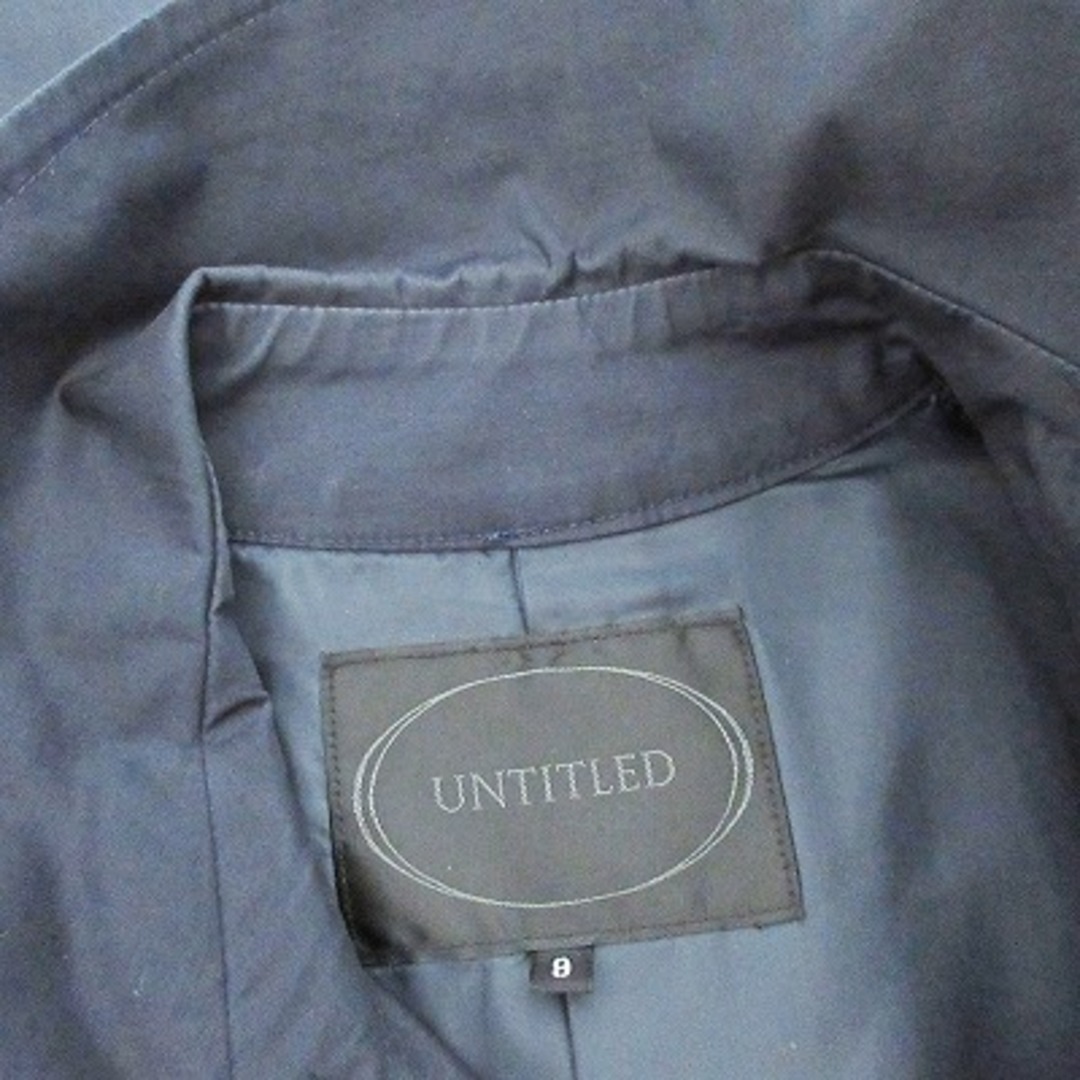 UNTITLED(アンタイトル)のアンタイトル トレンチコート ジャケット ストレッチ 紺 ネイビー 9 レディースのジャケット/アウター(トレンチコート)の商品写真
