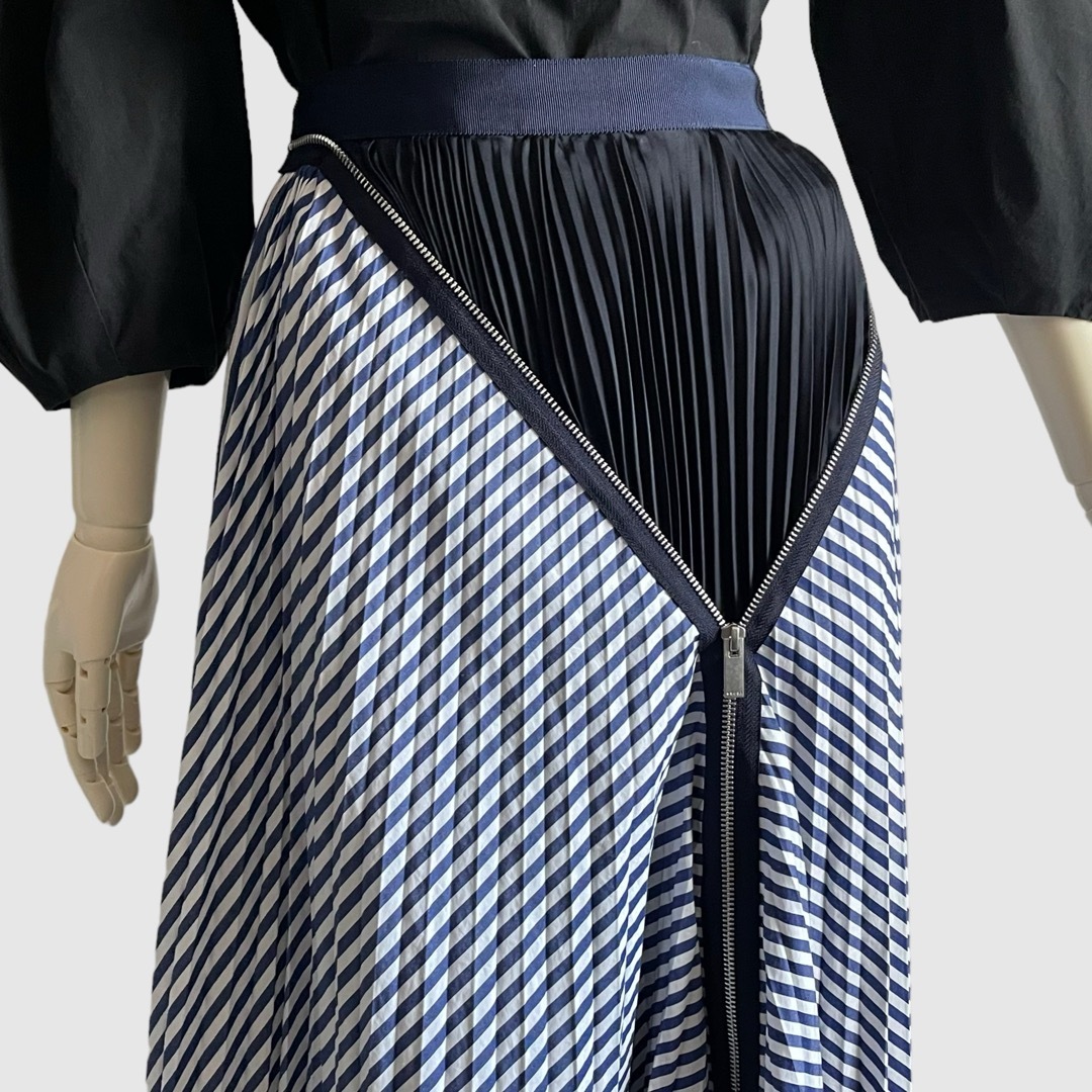 sacai サカイ Melton Skirt プリーツスカート 3