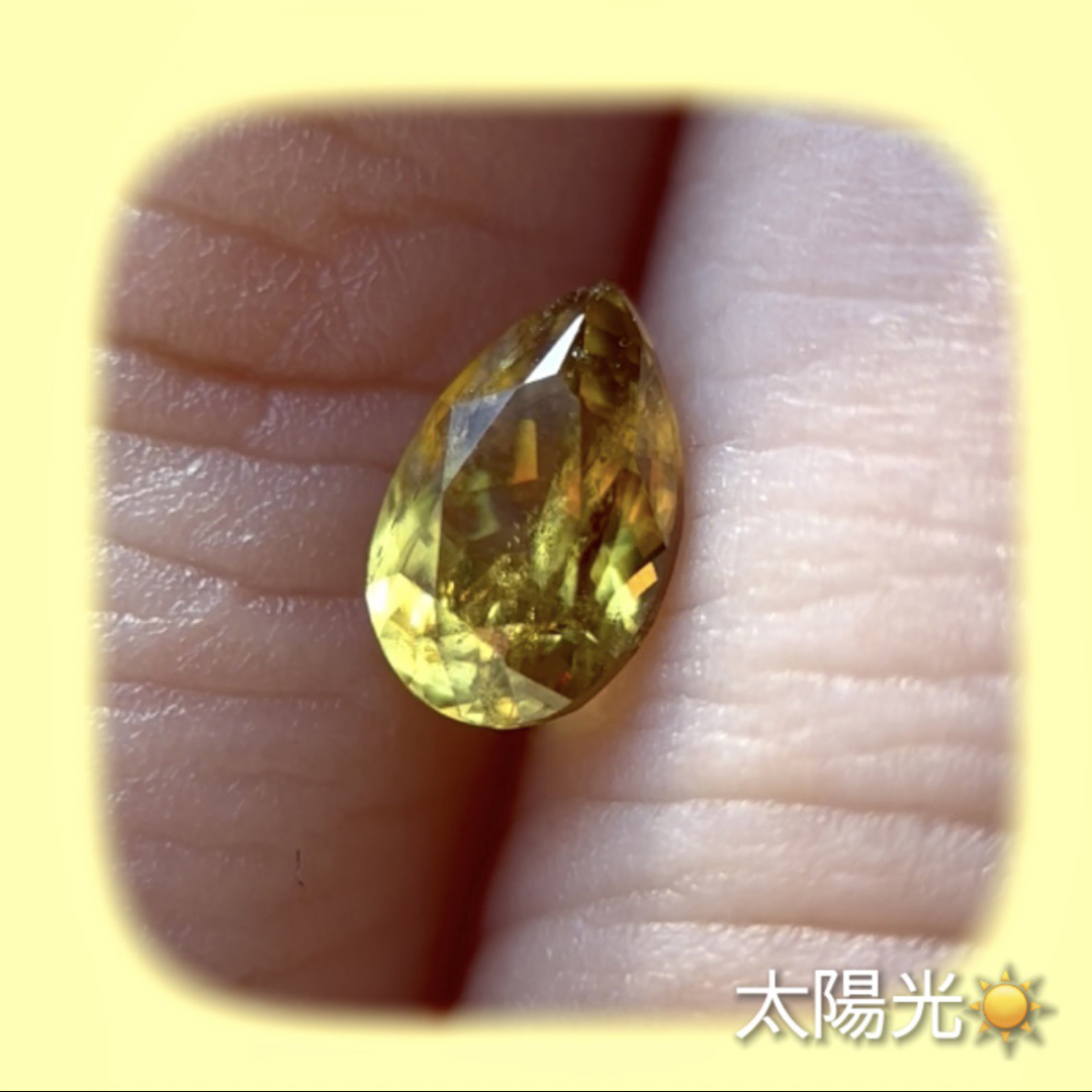 スフェーン 0.75ct スリランカ産 ピアッちゃん作品 GTJ