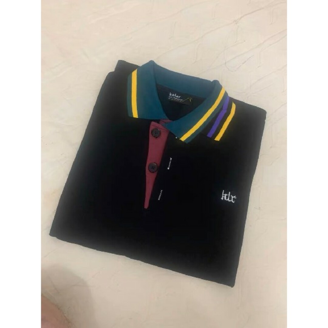 kolor カラー polo ポロシャツ size1 black 23SSの通販 by ライオン's