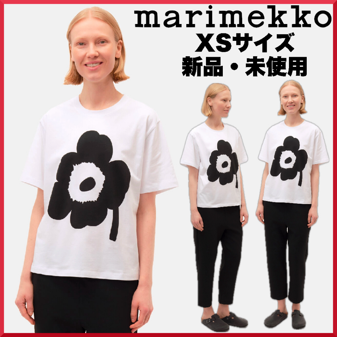 marimekko(マリメッコ)の【新品・未使用】marimekko/ Vaikutus Unikko Tシャツ レディースのトップス(Tシャツ(半袖/袖なし))の商品写真