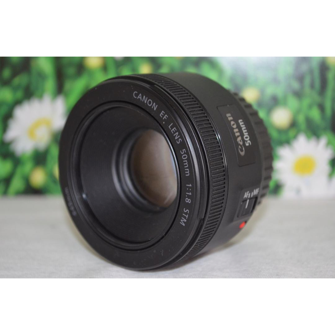 美品 Canon EF 50mm F1.8☆新型STM☆単焦点レンズ☆明るいボケ