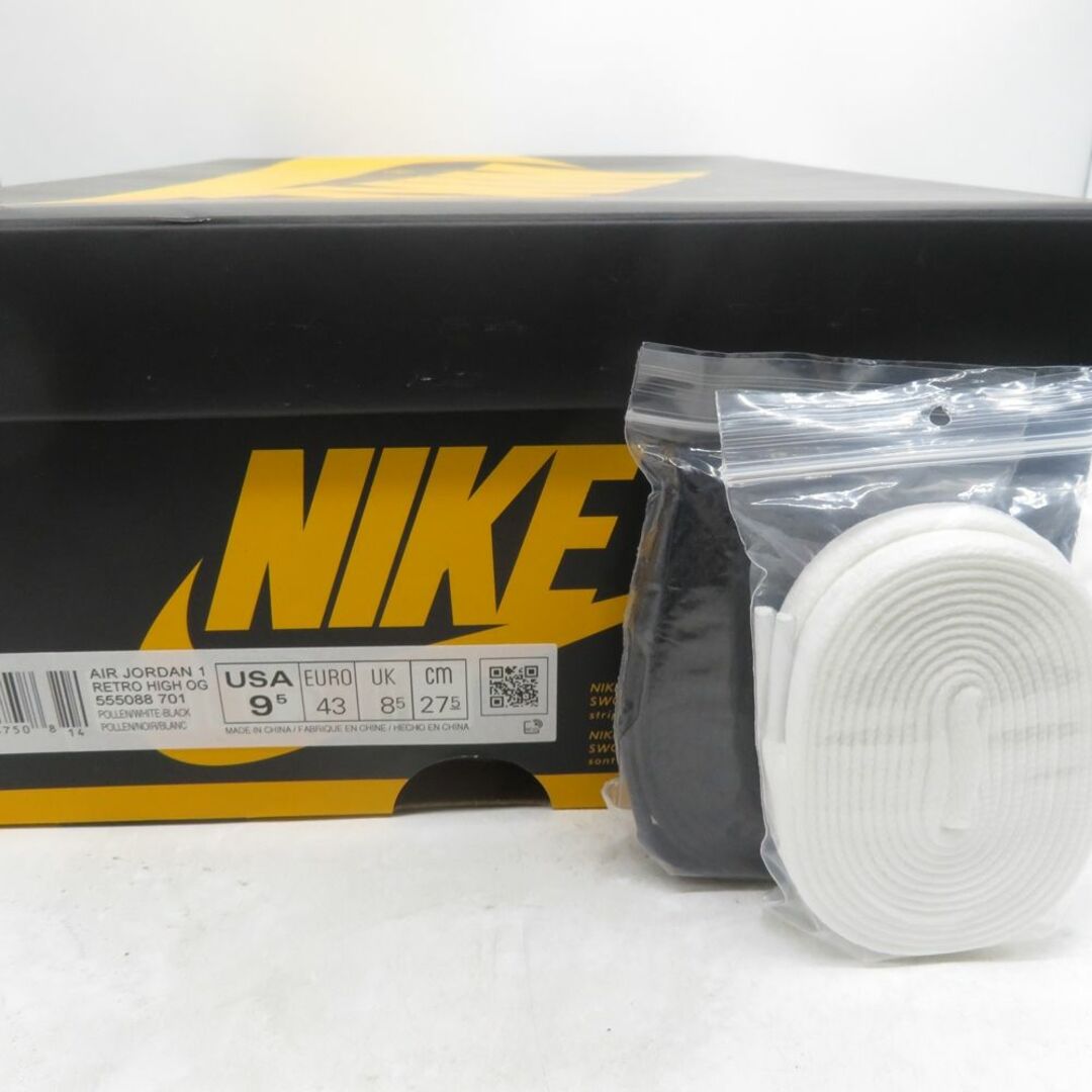 Nike Air Jordan 1 Retro High POLLEN  555088-701 Size-27.5cm