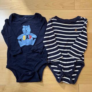 ギャップ(GAP)のGAP ロンパース2枚セット　80(ロンパース)