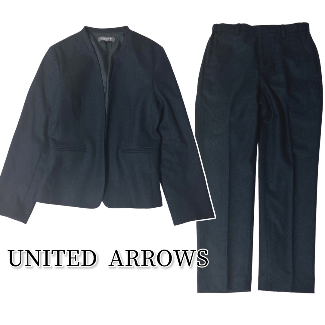 UNITED ARROWS スーツ セットアップ ノーカラージャケット パンツ