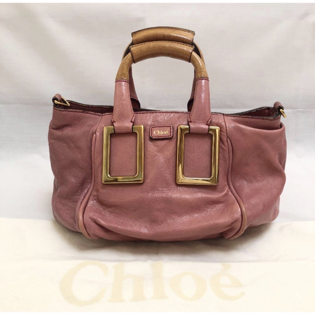 Chloe(クロエ)のChloe　クロエ　2way　ハンドバッグ　ショルダーバッグ　エテル　ピンク レディースのバッグ(ショルダーバッグ)の商品写真