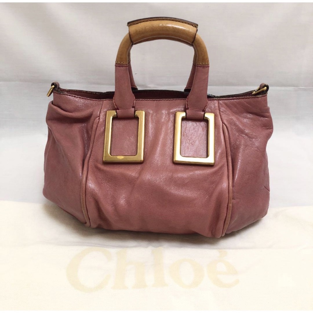 Chloe(クロエ)のChloe　クロエ　2way　ハンドバッグ　ショルダーバッグ　エテル　ピンク レディースのバッグ(ショルダーバッグ)の商品写真