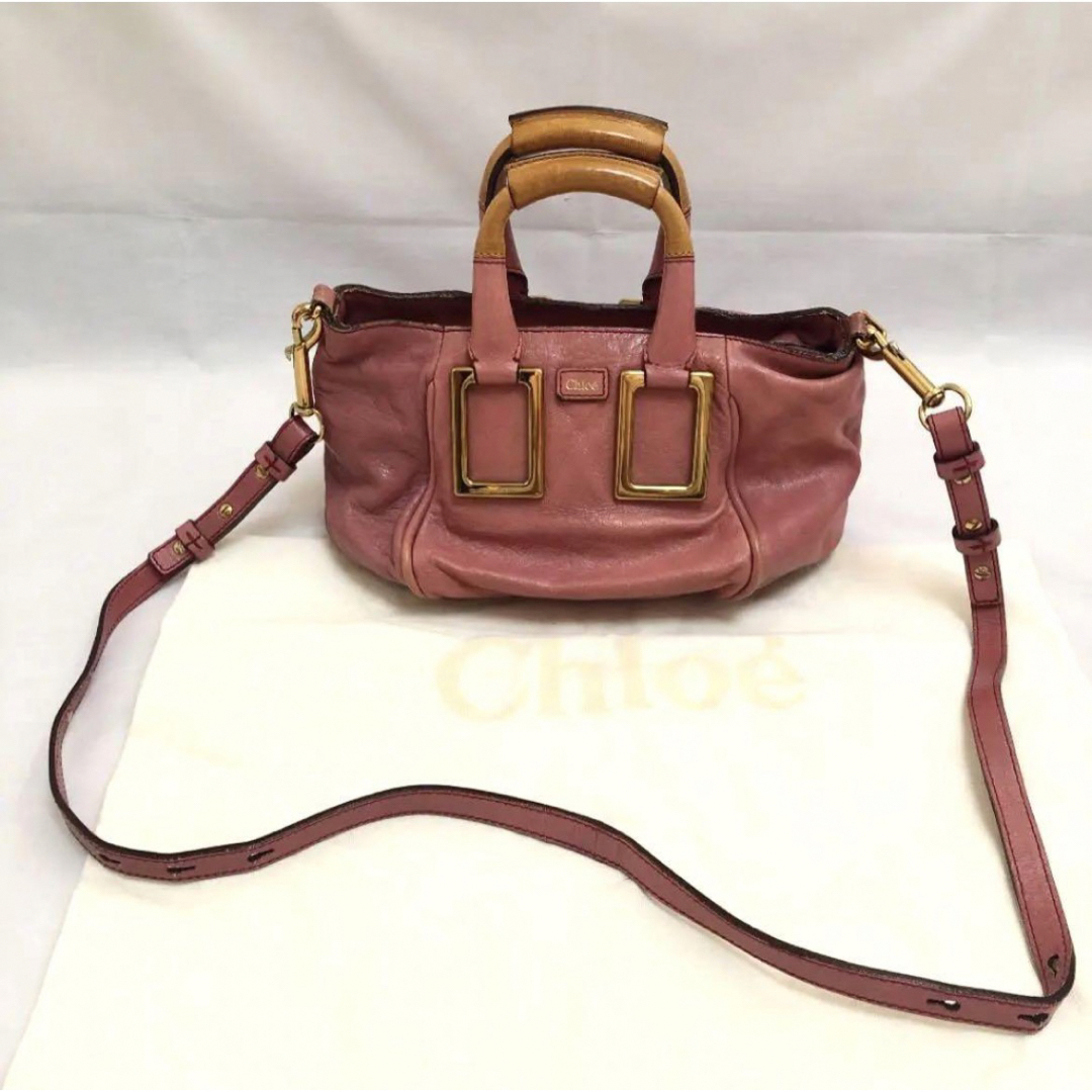 Chloe(クロエ)のChloe　クロエ　2way　ハンドバッグ　ショルダーバッグ　エテル　ピンク レディースのバッグ(ショルダーバッグ)の商品写真