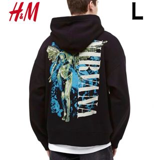 エイチアンドエム(H&M)の新品 H&M × ニルヴァーナ NIRVANA パーカー 天使ロゴ L(パーカー)