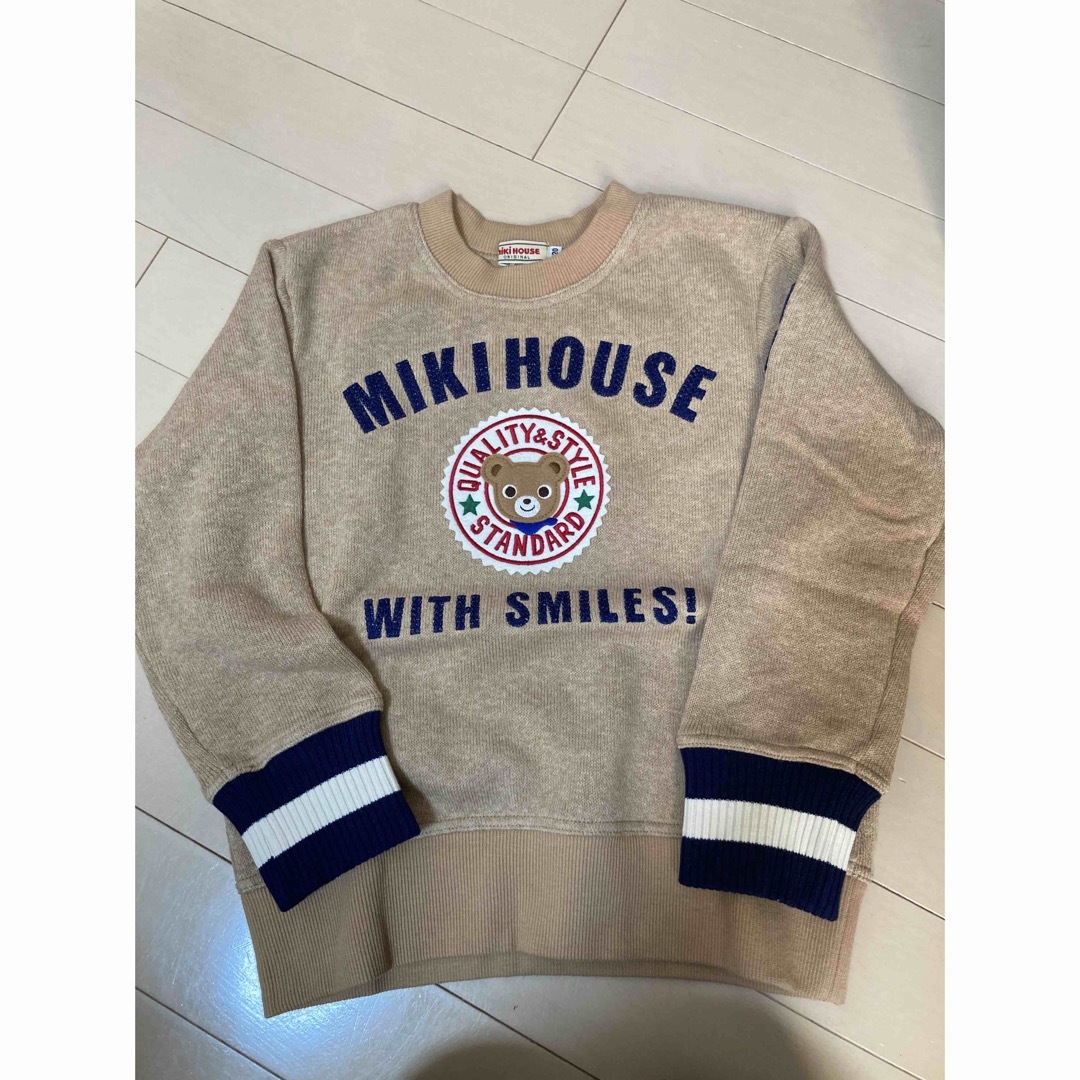 mikihouse(ミキハウス)の【新品未使用】ミキハウス♡裏起毛セーター キッズ/ベビー/マタニティのキッズ服男の子用(90cm~)(ニット)の商品写真