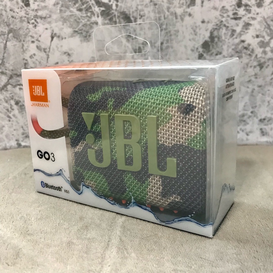 【迷彩】JBL GO 3 ワイヤレス　Bluetoothスピーカー スクワッド