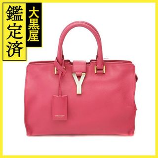 サンローラン(Saint Laurent)のサンローラン YSL プチカバス 2WAYショルダー ピンク レザー【436】(ハンドバッグ)