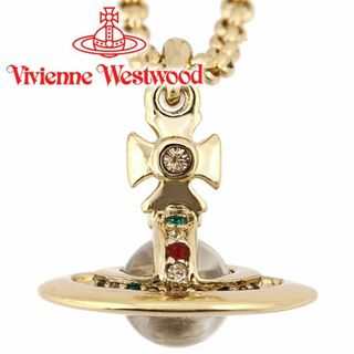 ヴィヴィアンウエストウッド(Vivienne Westwood)のヴィヴィアンウエストウッド ネックレス Vivienne Westwood プチオーブペンダント ゴールド 63020098-R001 レディース メンズ 男女兼用 【新品・未使用】 【ラクマ公式ショップ】(ネックレス)