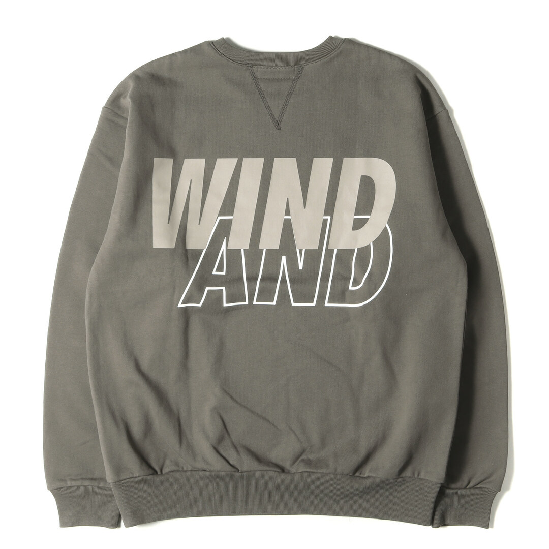 WIND AND SEA ウィンダンシー スウェット サイズ:L 22AW ブランドロゴ クルーネック スウェットシャツ SEA Crew Neck  チャコールトープ トップス トレーナー 長袖【メンズ】