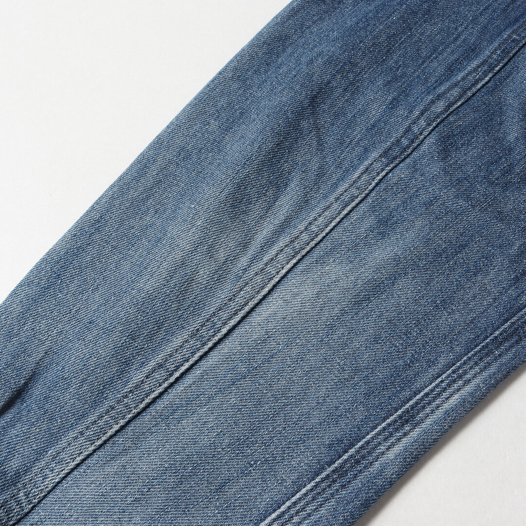 STUSSY ステューシー シャツ サイズ:XL ヒッコリー切替し デニム ワーク シャツ インディゴ ブルー トップス カジュアルシャツ 長袖 【メンズ】【中古】