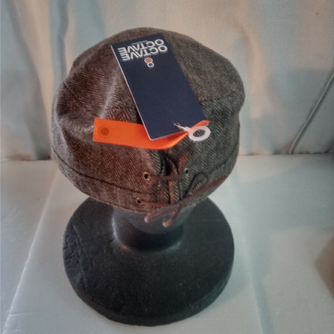 ヘリンボンウール　ワークCAP メンズの帽子(キャップ)の商品写真