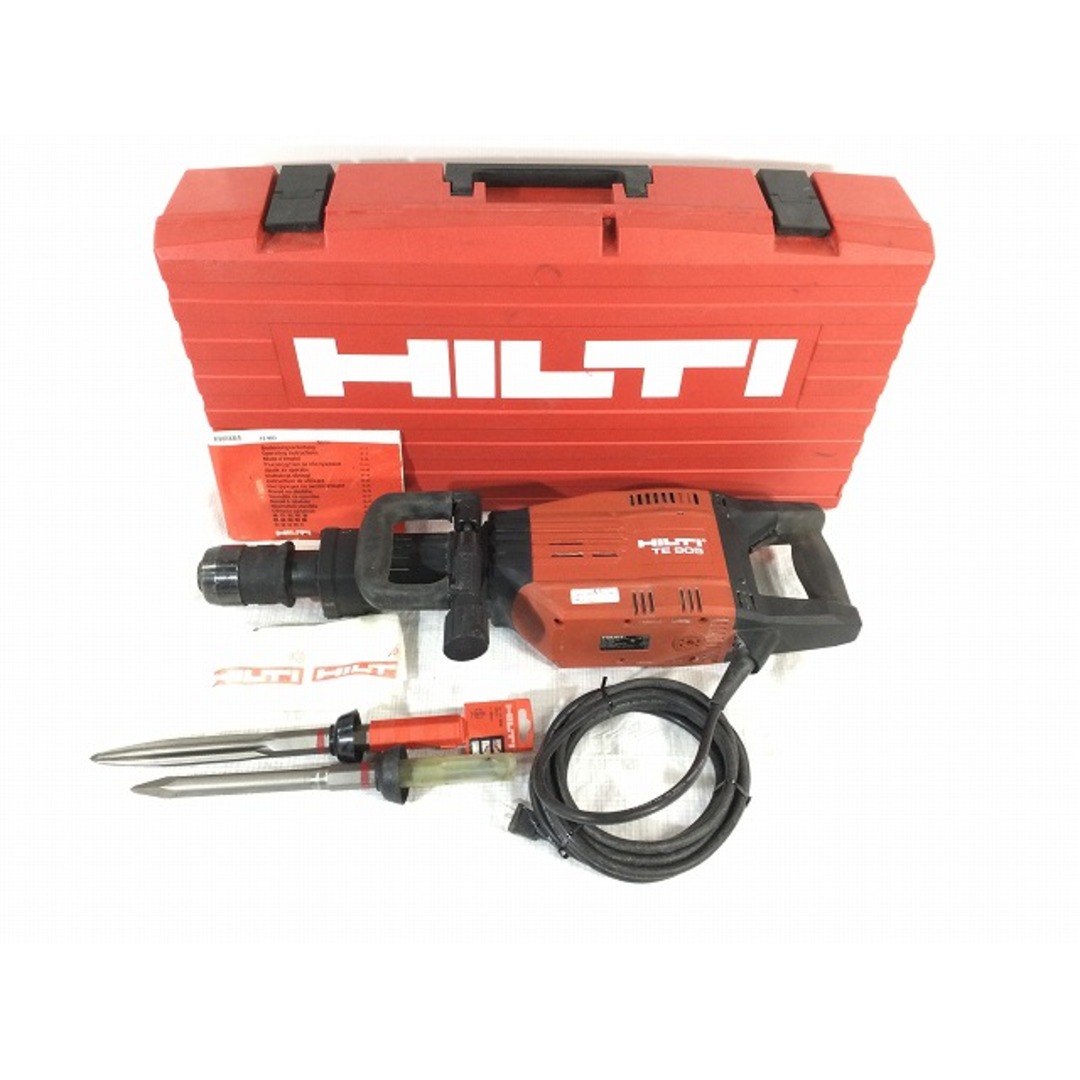 ☆中古品☆HILTI ヒルティ 100V 電動ハツリ機 TE905 ケース付 ☆中古品☆HILTI ヒルティ 100V 電動ハツリ機 TE905 ケース付