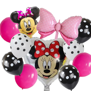 ディズニー(Disney)のミッキーミニー　バルーン　風船　飾り　お誕生日　バースデー　リボン　ハート(その他)