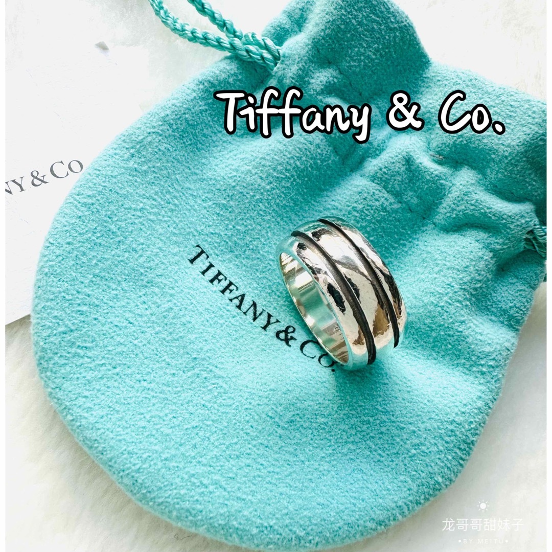 Tiffany & Co. - ティファニー リング シルバー 925 グルーブド ダブル