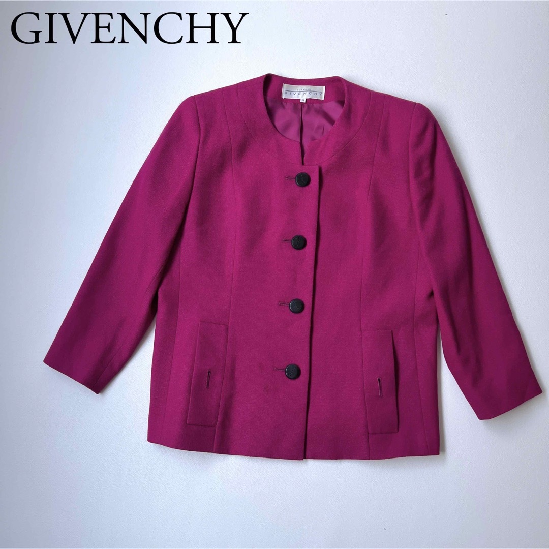 美品❖　GIVENCHY　GLAMOUR　ピンク（パープル）ジャケット　13