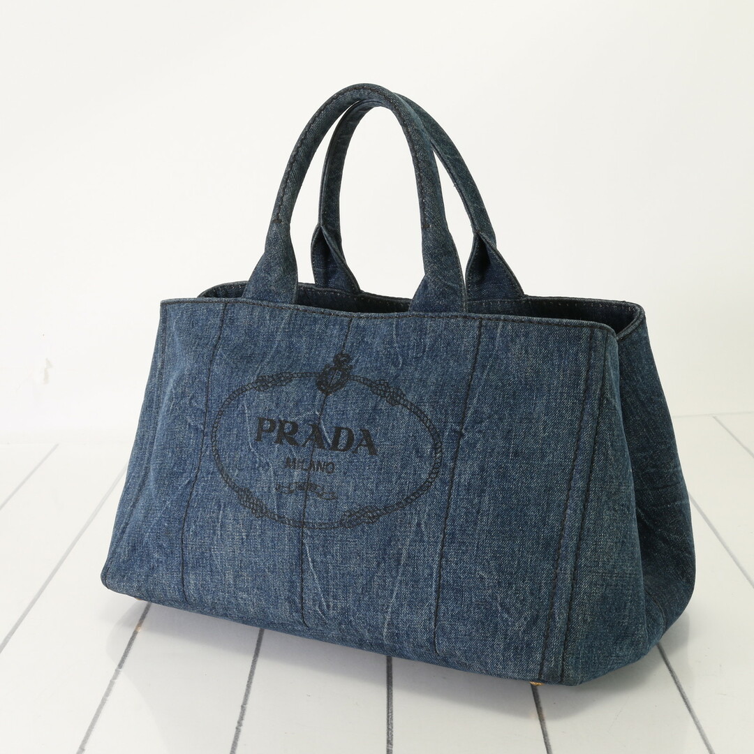 PRADA - □美品□プラダ□カナパ□デニム□トート バッグ 肩掛け
