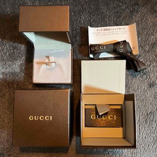 グッチ(Gucci)の【GUCCI】グッチ アイコンリング ホワイトゴールド Au750 9号(リング(指輪))