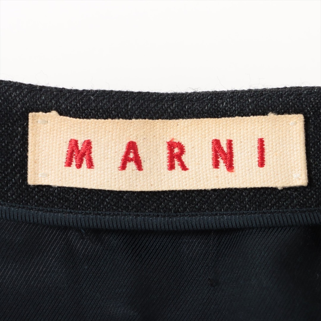 Marni(マルニ)の美品 マルニ フレア ワンピース アパレル 服 人気 おしゃれ フォーマル ネイビー 38 Sサイズ レディース MFT 1023-E45 レディースのワンピース(ミニワンピース)の商品写真