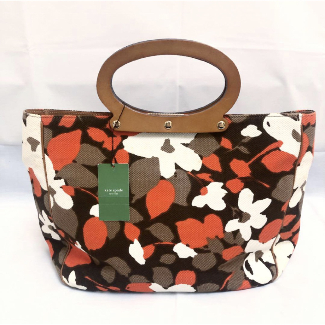 kate spade new york(ケイトスペードニューヨーク)のイタリア製　katespade　ケイトスペード　ハンドバッグ　トートバッグ　花柄 レディースのバッグ(ハンドバッグ)の商品写真