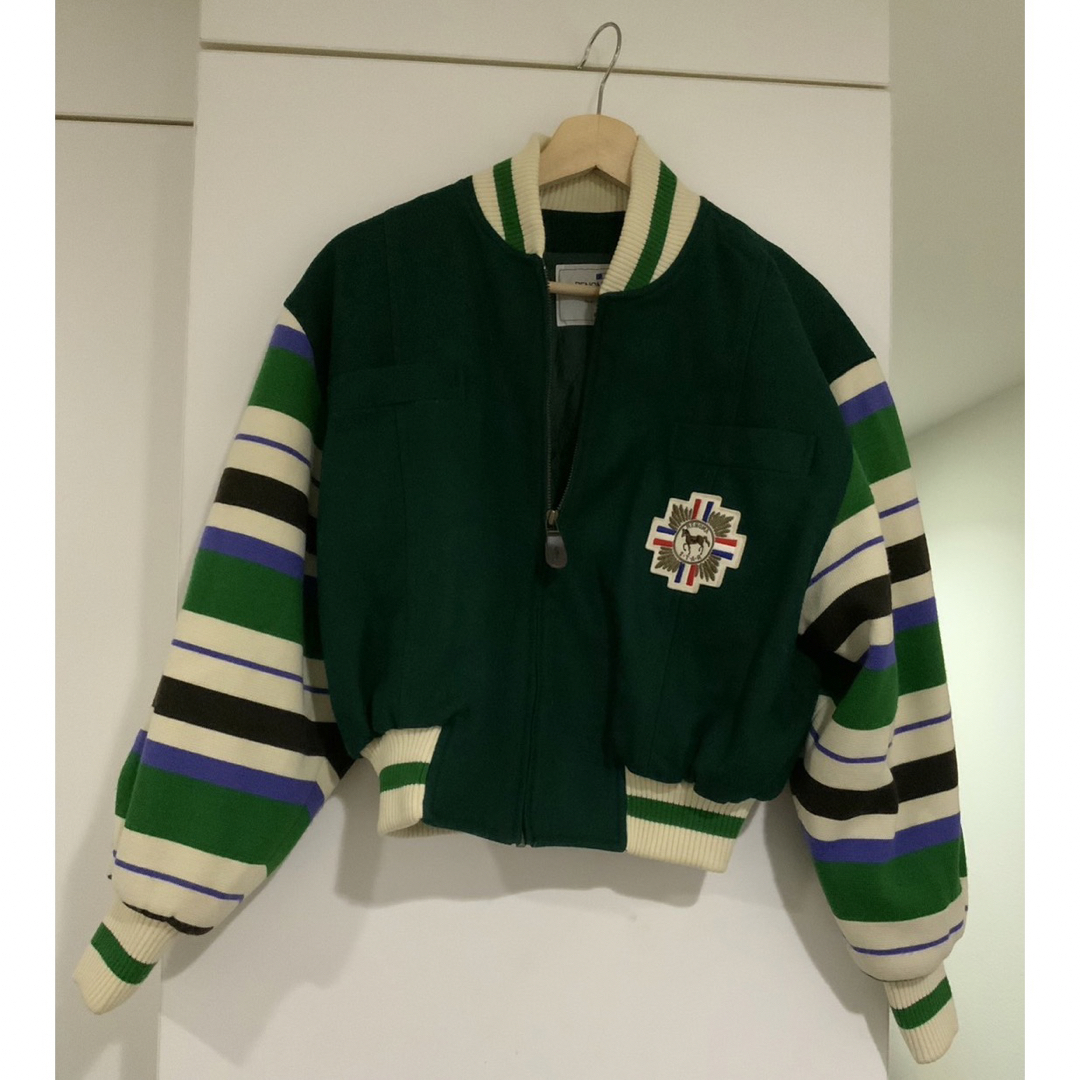 RENOMA(レノマ)の【値下げしました】RENOMA  緑　ジャケット　アウター　スタジャン レディースのジャケット/アウター(スタジャン)の商品写真