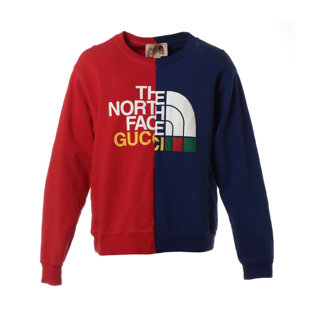 Gucci - 美品 グッチ ザ ノースフェイス コラボ ロゴ 長袖 トレーナー Gucci - 美品 グッチ ザ ノースフェイス コラボ ロゴ 長袖 トレーナー
