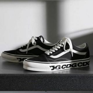 ヴァンズ(VANS)の中古美品CDG×VANSOLDSKOOLオールドスクールスニーカー27.5ｃｍ(スニーカー)