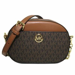 マイケルコース(Michael Kors)の【新品】マイケルコース ショルダーバッグ Michael Kors ジェット セット グラム  PVC MKシグネチャー スモール フロントポケット オーバル 斜め掛け 35S3G8GC1B BROWN (ブラウン) アウトレット レディース(ショルダーバッグ)