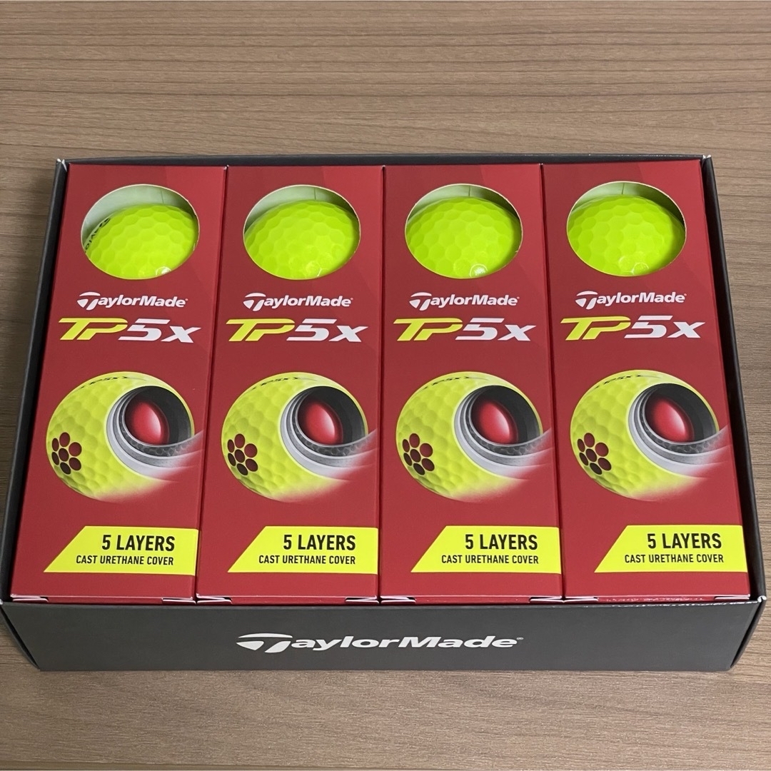 TaylorMade - TP5X テーラーメイド ゴルフボール イエロー 1ダース 12